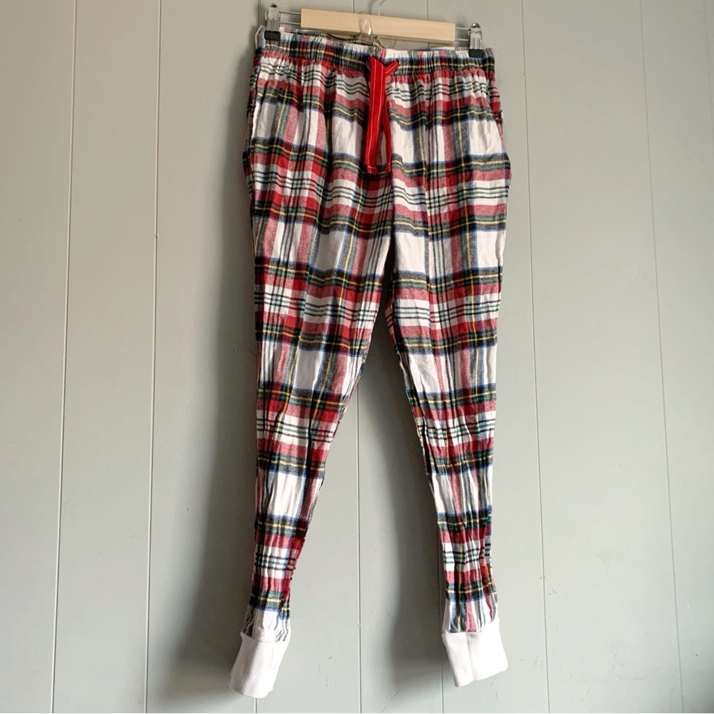 Old Navy White Plaid Jogger PJ Lounge Pants S